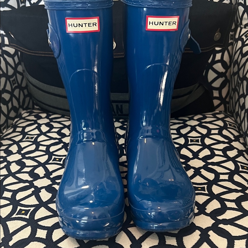 Hunter Glossy Blue Boots